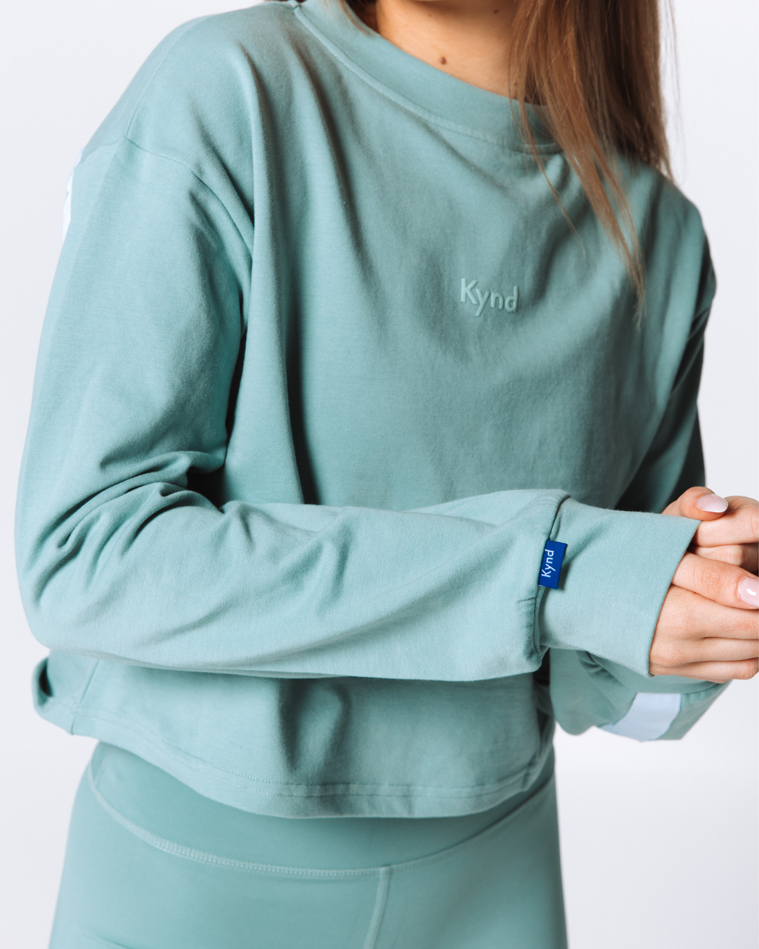 Cropped Pullover - Iceberg Green