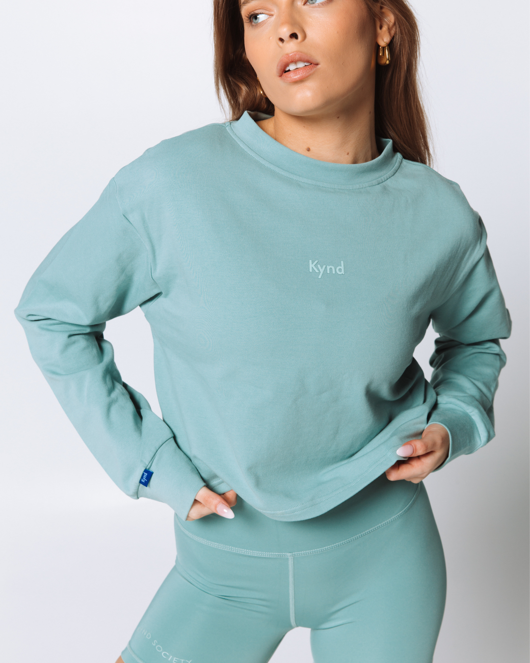 Cropped Pullover - Iceberg Green