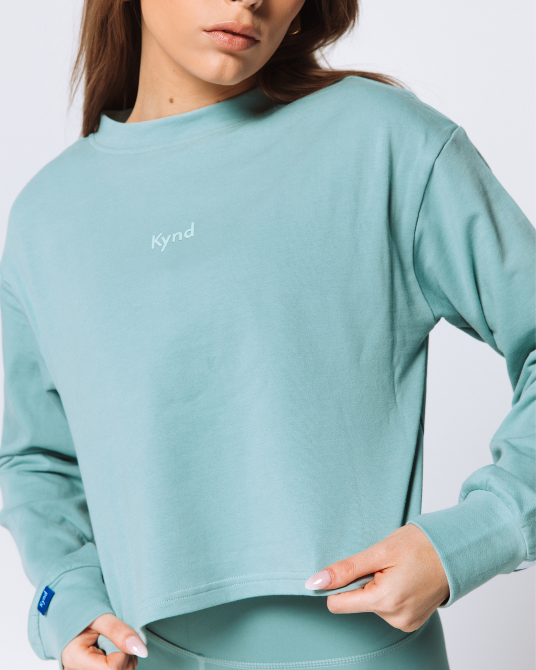 Cropped Pullover - Iceberg Green