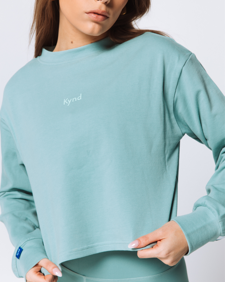 Cropped Pullover - Iceberg Green
