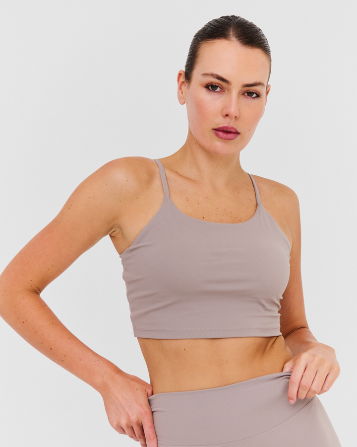 Core Tank Bra - Mocha Latte