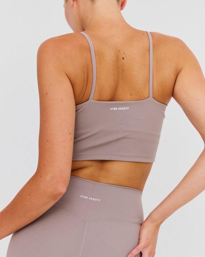 Core Tank Bra - Mocha Latte