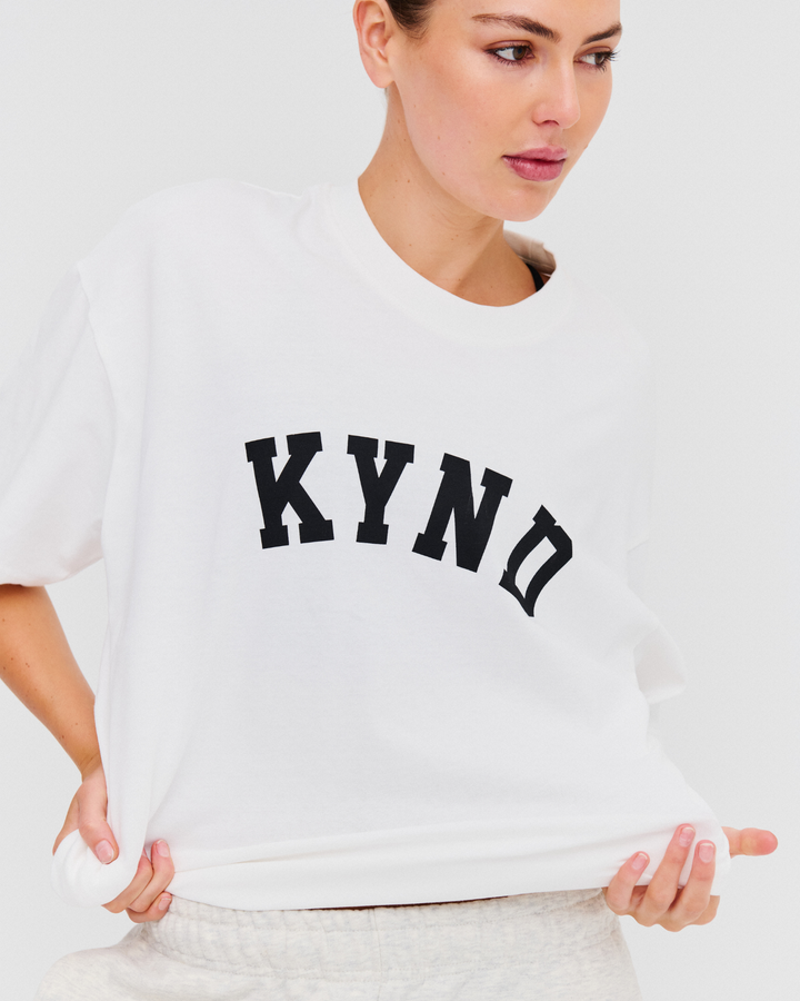 Oversized Varsity T-Shirt - Off White
