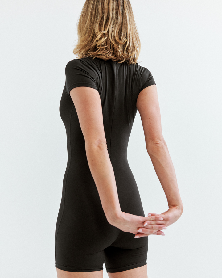 Core Romper - Midnight Black