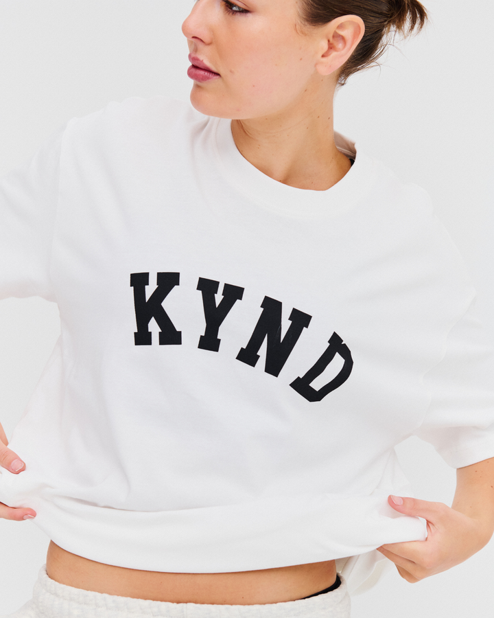 Oversized Varsity T-Shirt - Off White