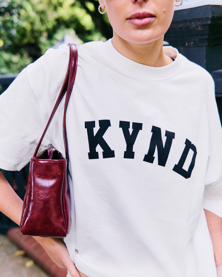 Oversized Varsity T-Shirt - Off White