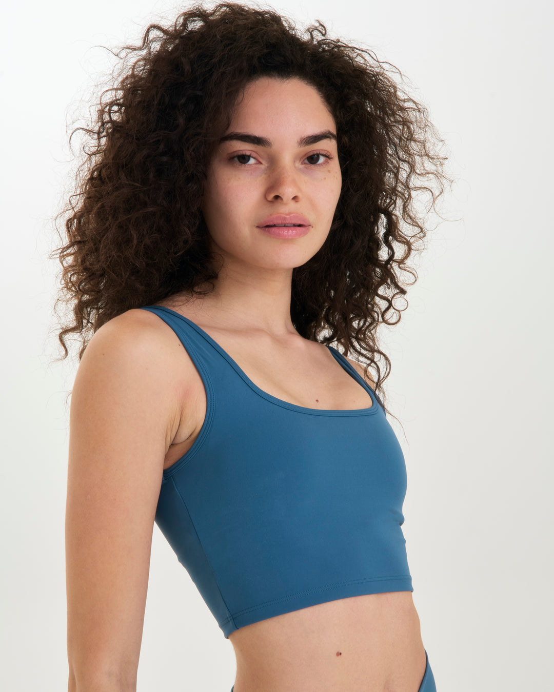 Core Square Neck Bra - Blue Wing Teal