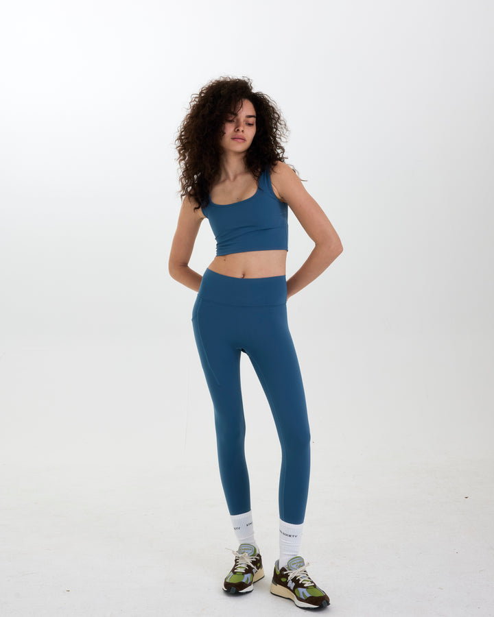 Core Pocket Leggings - Blue Wing Teal