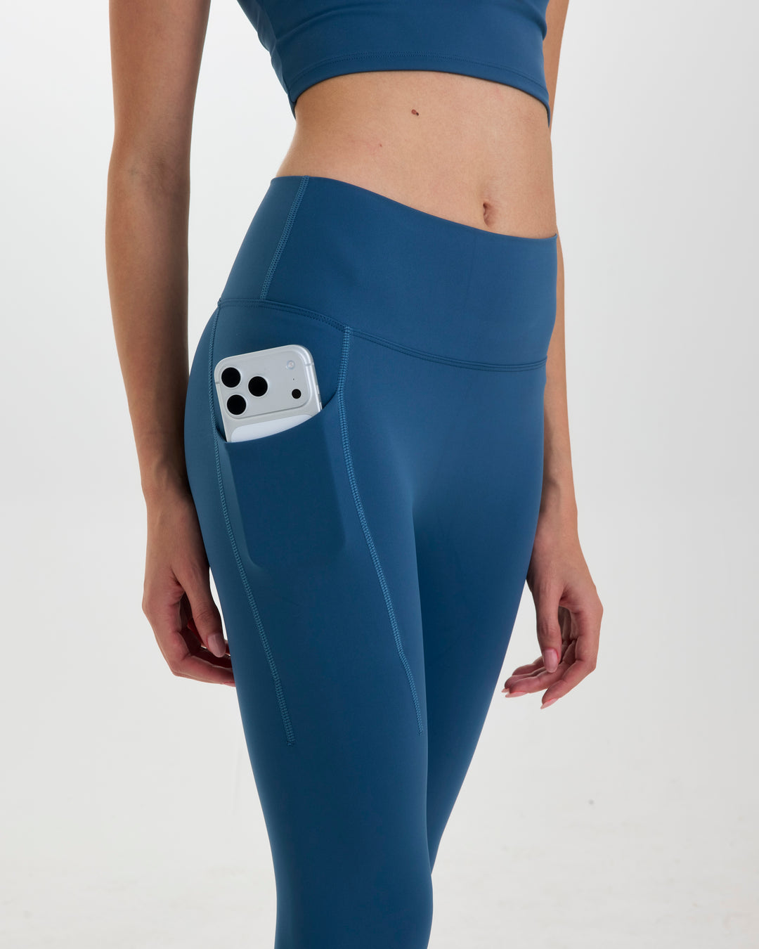 Core Pocket Leggings - Blue Wing Teal