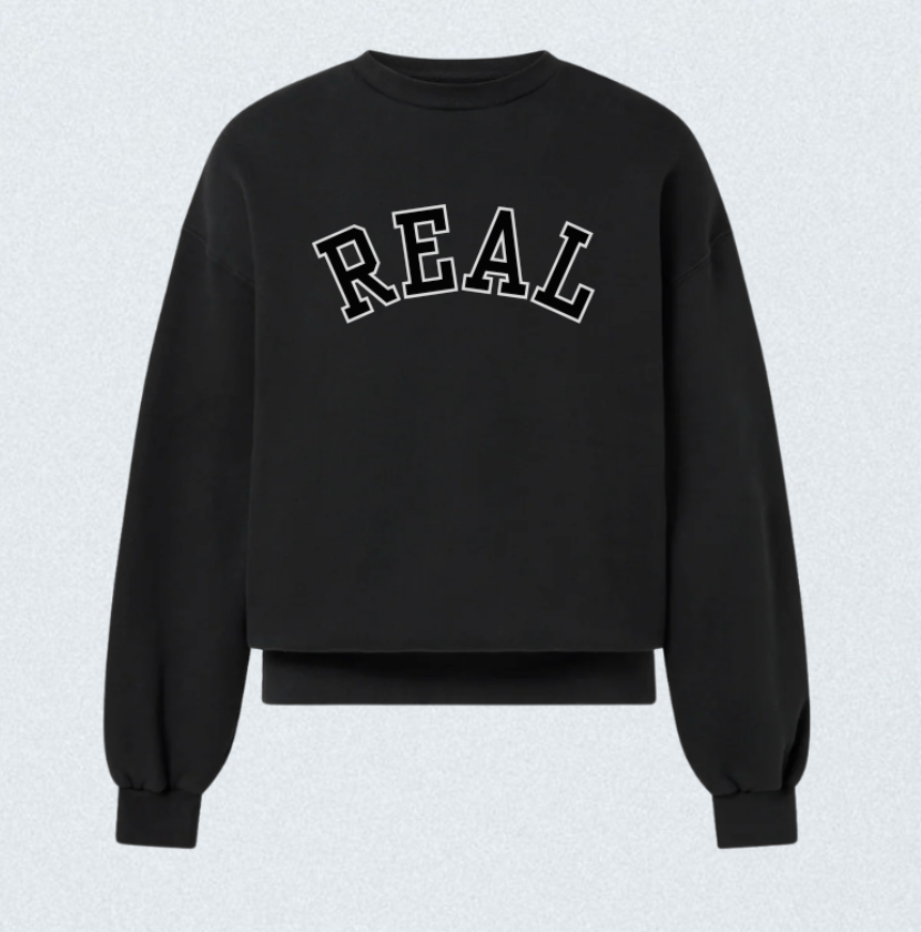REAL - Black Crewneck
